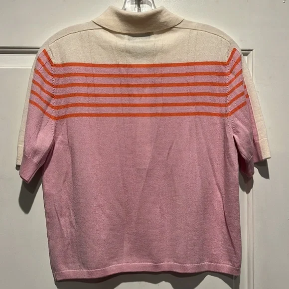 NWT La Ligne Pink and Orange Striped Sweater - Picture 6 of 8